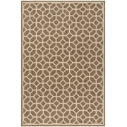 SAFAVIEH Beach House Kadri Geometric Indoor/Outdoor Area Rug, Beige/Cream, 5'3" x 7'6"