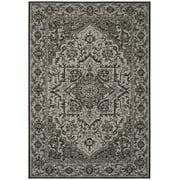 SAFAVIEH Beach House Kestrel Medallion Indoor/Outdoor Area Rug, Light Grey/Charcoal, 2'2" x 4'