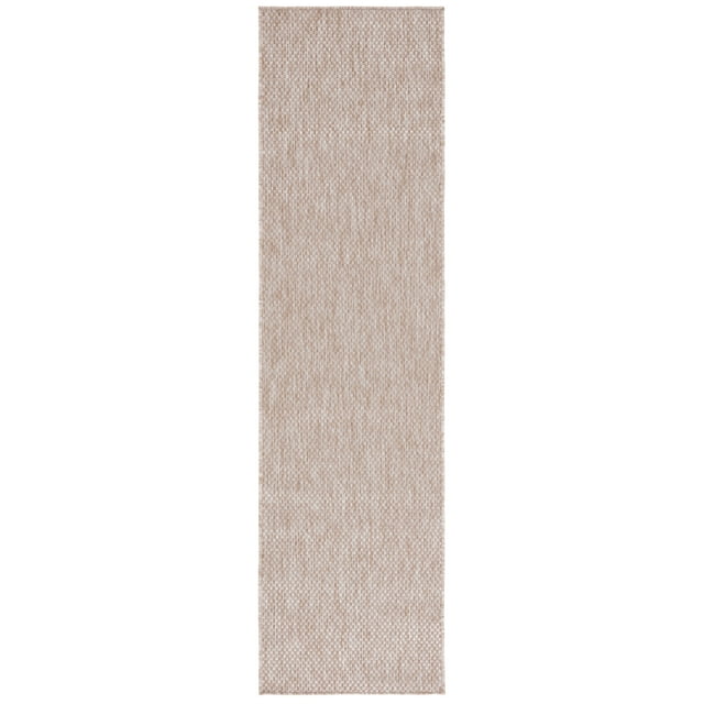 SAFAVIEH Beach House Lincoln Solid Indoor/Outdoor Runner Rug, Beige, 2'2" x 8'