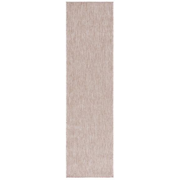 SAFAVIEH Beach House Lincoln Solid Indoor/Outdoor Runner Rug, Beige, 2'2" x 8'