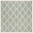 thumbnail image 1 of SAFAVIEH Beach House Loraine Trellis Indoor/Outdoor Area Rug Aqua/Cream, 6'7" x 6'7" Square, 1 of 10