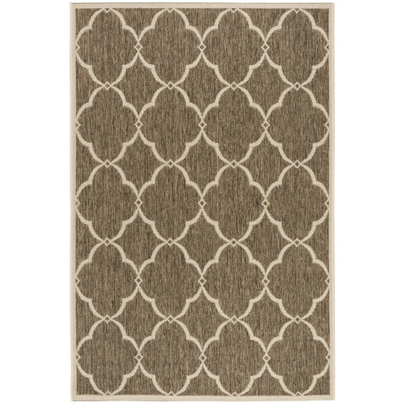 SAFAVIEH Beach House Nick Indoor/Outdoor Area Rug Beige/Cream, 4' x 6'