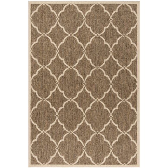 SAFAVIEH Beach House Nick Indoor/Outdoor Area Rug Beige/Cream, 5'3" x 7'6"