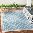 thumbnail image 1 of SAFAVIEH Beach House Nima Trellis Indoor/Outdoor Area Rug Blue/Cream, 8'6" x 12', 1 of 7