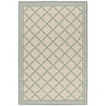 thumbnail image 1 of SAFAVIEH Beach House Nima Trellis Indoor/Outdoor Area Rug Cream/Aqua, 4' x 6', 1 of 10