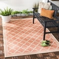 thumbnail image 1 of SAFAVIEH Beach House Nima Trellis Indoor/Outdoor Area Rug Rust/Cream, 4' x 6', 1 of 10
