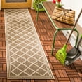 thumbnail image 1 of SAFAVIEH Beach House Nima Trellis Indoor/Outdoor Runner Rug Beige/Cream, 2' x 8', 1 of 5