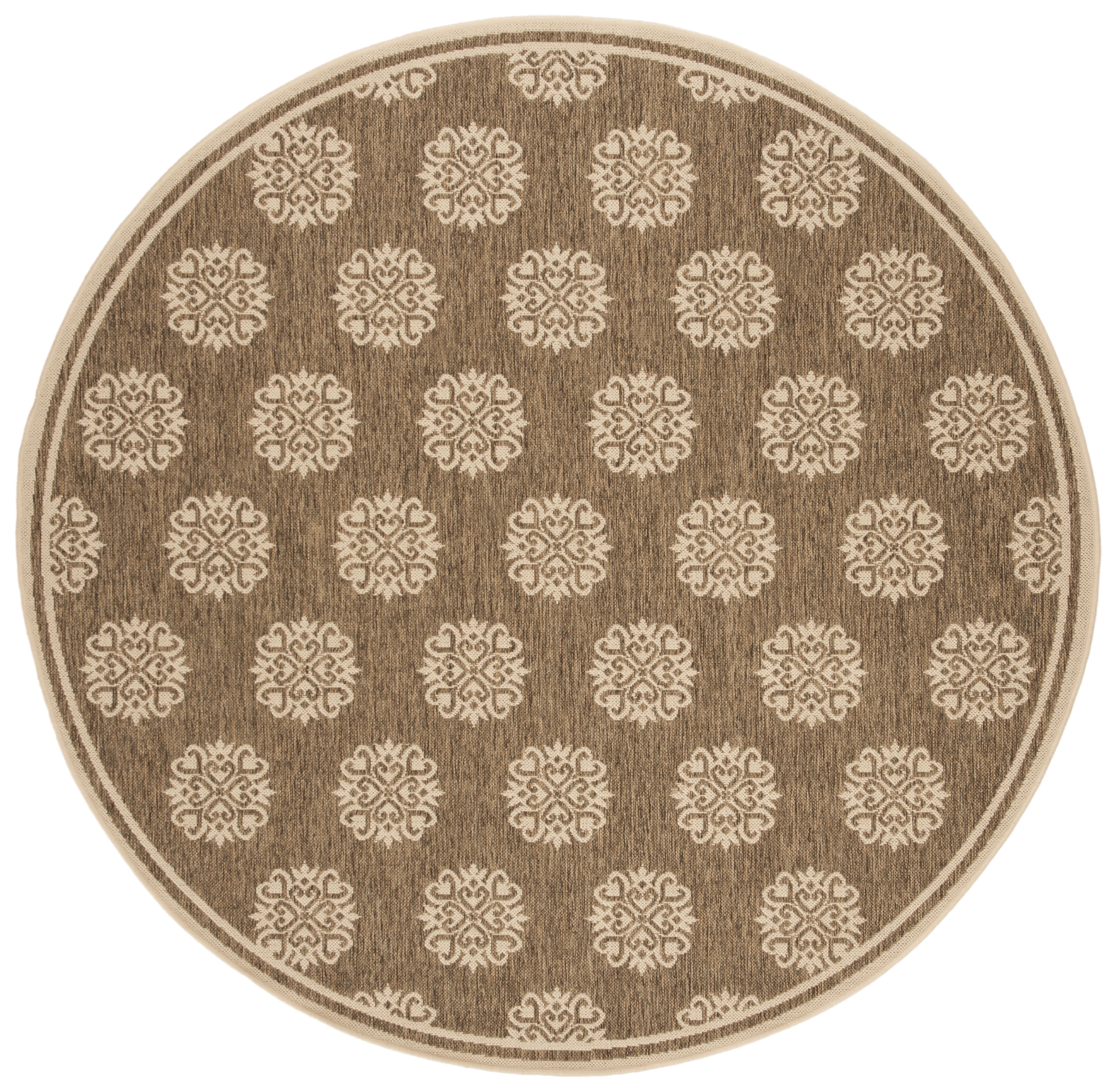 Simple Beach Style SAFAVIEH Beach House Regent Geometric Indoor/Outdoor Area Rug, Beige ...