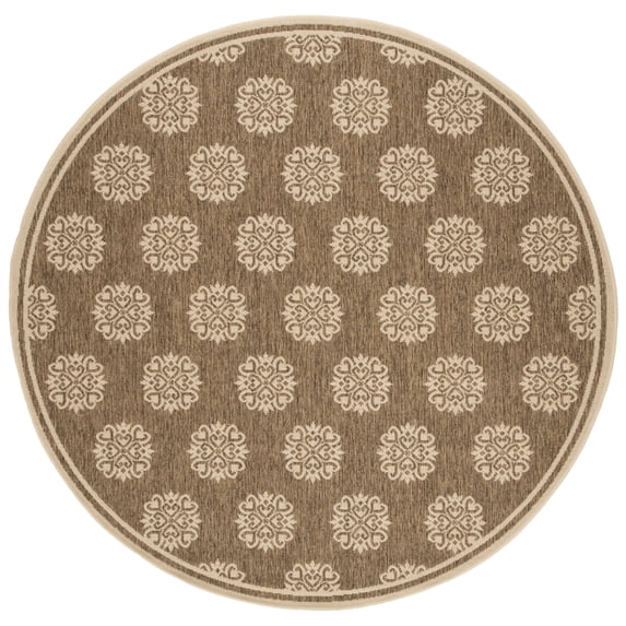 Roundup Design SAFAVIEH Beach House Regent Geometric Indoor/Outdoor Area Rug, Beige ...