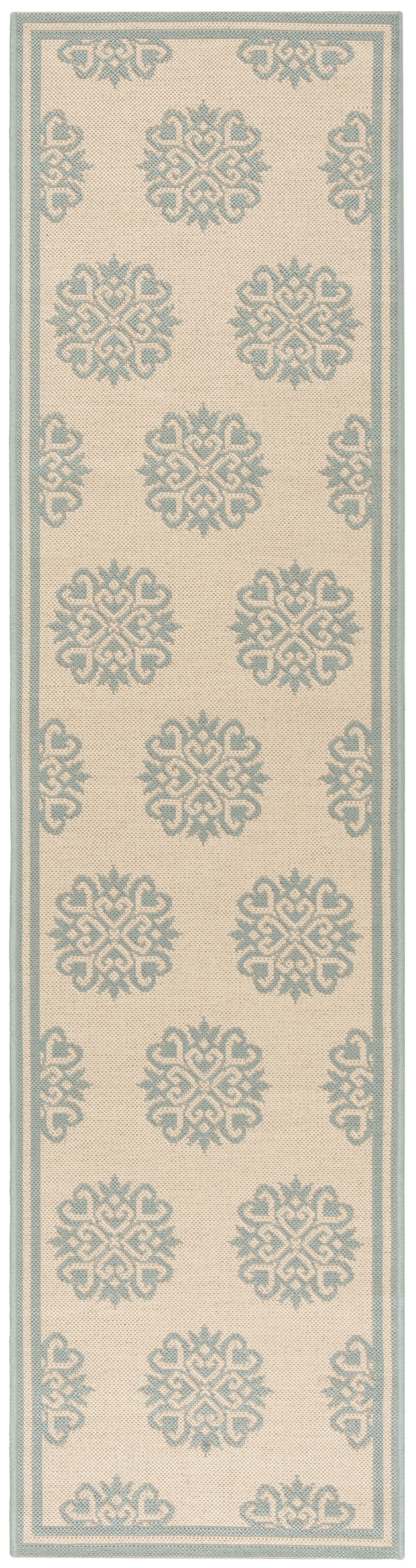Regent Rugs SAFAVIEH Beach House Regent Geometric Indoor/Outdoor Runner Rug, Cream ...