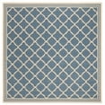 thumbnail image 1 of SAFAVIEH Beach House Richard Geometric Indoor/Outdoor Area Rug, Blue/Creme, 4' x 4' Square, 1 of 10