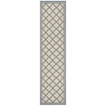 thumbnail image 1 of SAFAVIEH Beach House Richard Geometric Indoor/Outdoor Runner Rug, Cream/Blue, 2'2" x 12', 1 of 10