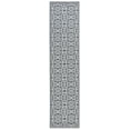 thumbnail image 1 of SAFAVIEH Beach House Rosario Geometric Indoor/Outdoor Runner Rug, Light Grey/Charcoal, 2'2" x 10', 1 of 7