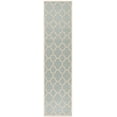 thumbnail image 1 of SAFAVIEH Beach House Sharla Geometric Indoor/Outdoor Runner Rug, Aqua/Cream, 2'2" x 12', 1 of 8