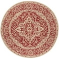 thumbnail image 1 of SAFAVIEH Beach House Stanice Medallion Indoor/Outdoor Area Rug, Red/Creme, 4' x 4' Round, 1 of 6