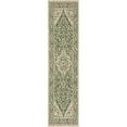 thumbnail image 1 of SAFAVIEH Beach House Stanice Medallion Indoor/Outdoor Runner Rug, Green/Creme, 2'2" x 8', 1 of 10