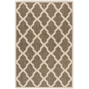 SAFAVIEH Beach House Talbot Geometric Indoor/Outdoor Area Rug, Beige/Cream, 5'3" x 7'6"