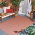 thumbnail image 1 of SAFAVIEH Beach House Tayler Solid Indoor/Outdoor Area Rug, Rust, 4' x 4' Square, 1 of 10