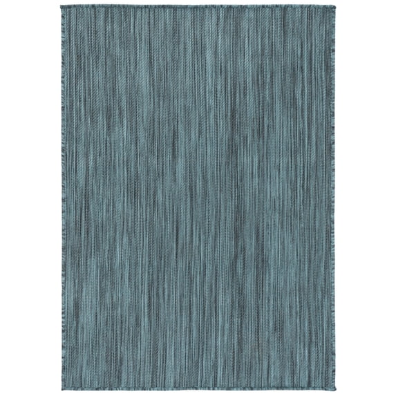 SAFAVIEH Beach House Tayler Solid Indoor/Outdoor Area Rug, Turquoise, 2'2" x 4'