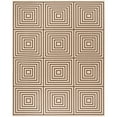 thumbnail image 1 of SAFAVIEH Beach House Tendrils Indoor/Outdoor Area Rug Cream/Brown, 8'6" x 12', 1 of 10