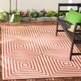 thumbnail image 1 of SAFAVIEH Beach House Tendrils Indoor/Outdoor Area Rug Red/Cream, 8'6" x 12', 1 of 10