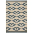 thumbnail image 1 of SAFAVIEH Beach House Vasiliki Geometric Indoor/Outdoor Area Rug, Blue/Creme, 3' x 5', 1 of 5