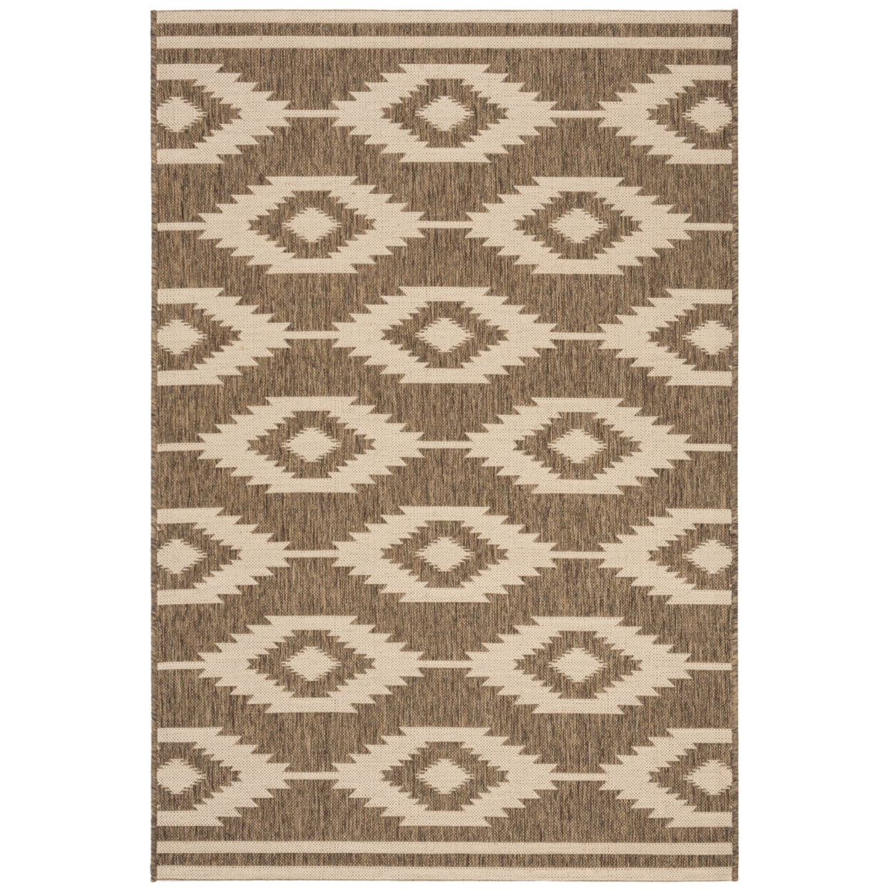 Beach House Cream Beige Synthetic Non-slip Area Rug 2' 2" x 4'
