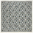 thumbnail image 1 of SAFAVIEH Beach House Wyon Medallion Indoor/Outdoor Area Rug Cream/Blue, 6'7" x 6'7" Square, 1 of 9