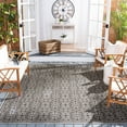 thumbnail image 1 of SAFAVIEH Beach House Wyon Medallion Indoor/Outdoor Runner Rug Light Grey/Charcoal, 2' x 8', 1 of 10