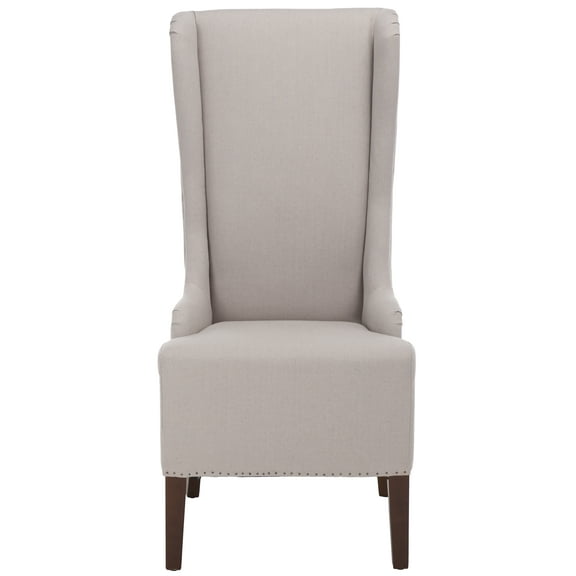 SAFAVIEH Becall Transitional Linen Solid Dining Parsons Chair, Taupe