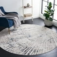 thumbnail image 1 of SAFAVIEH Bel Air Navajo Abstract Area Rug, Gray/Turquoise, 6'7" x 6'7" Round, 1 of 11