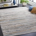 thumbnail image 1 of SAFAVIEH Bel Air Tiphanie Abstract Polyester Area Rug, Beige/Gray, 5'5" x 7'7", 1 of 11