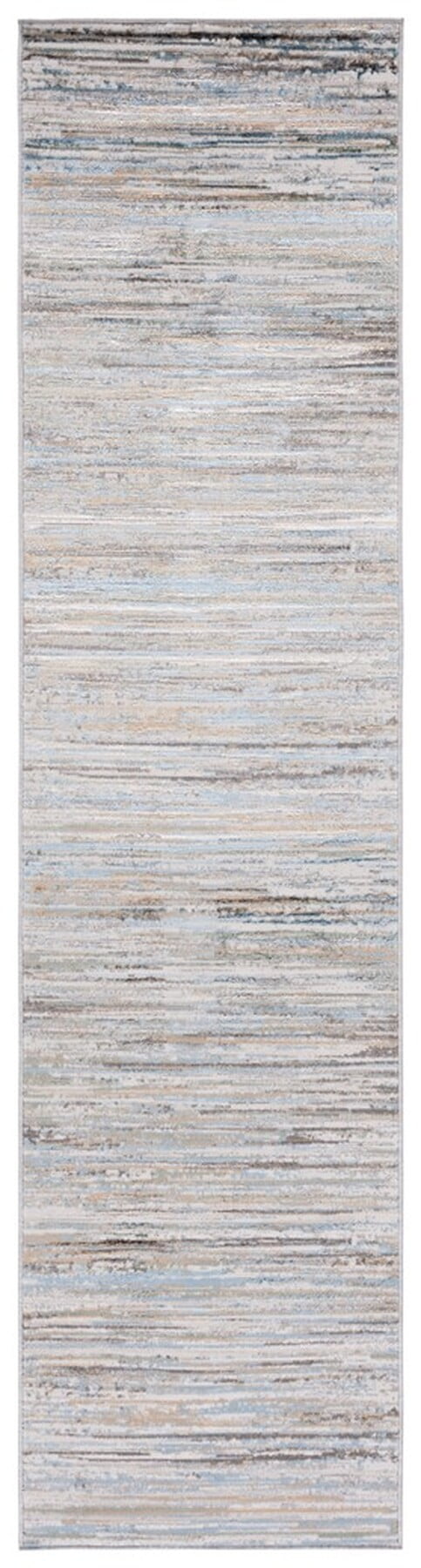 Bel Air Dreamlike Gray Synthetic Area Rug - 2' 2" x 9'