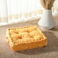 thumbnail image 1 of SAFAVIEH Belia Solid Floor Pillow, 18" x 18", Yellow, 1 of 6