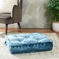 thumbnail image 1 of SAFAVIEH Belia Solid Floor Pillow, 25" x 25", Dark Turquoise, 1 of 8