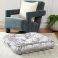 thumbnail image 1 of SAFAVIEH Belia Solid Floor Pillow, 25" x 25", Silver, 1 of 8