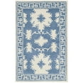 thumbnail image 1 of SAFAVIEH Bella Aliya Geometric Bordered Wool Area Rug, Blue/Ivory, 2'6" x 4', 1 of 10