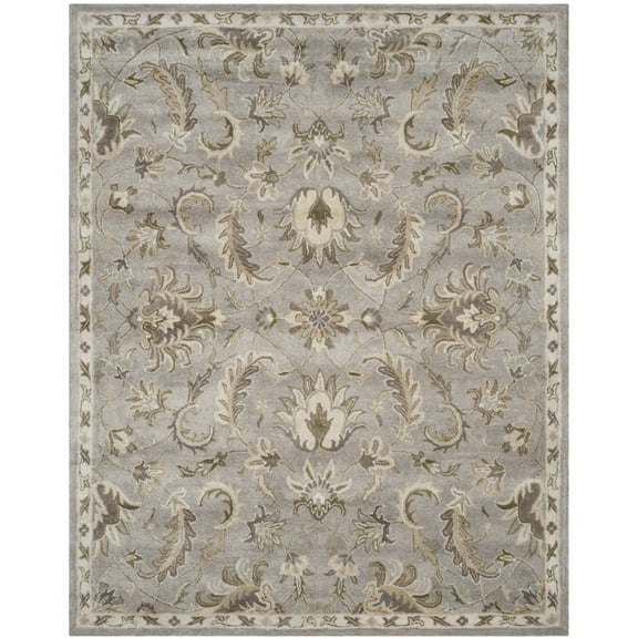 SAFAVIEH Bella Amala Floral Traditional Wool Area Rug, Grey/Multi, 8' x 10'
