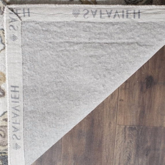 SAFAVIEH Bella Amala Floral Traditional Wool Runner Rug, Ivory/Multi, 2'3" x 7'