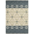 thumbnail image 1 of SAFAVIEH Bella Aria Geometric Wool Area Rug, Ivory/Blue, 4' x 6', 1 of 4