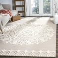 thumbnail image 1 of SAFAVIEH Bella Cecilia Medallion Wool Area Rug, Beige/Ivory, 5' x 5' Square, 1 of 6