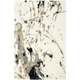 thumbnail image 1 of SAFAVIEH Bella Christiana Abstract Paint Splatter Wool Area Rug, Ivory/Grey, 3' x 5', 1 of 7