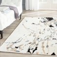 thumbnail image 1 of SAFAVIEH Bella Christiana Abstract Paint Splatter Wool Area Rug, Ivory/Grey, 4' x 6', 1 of 9