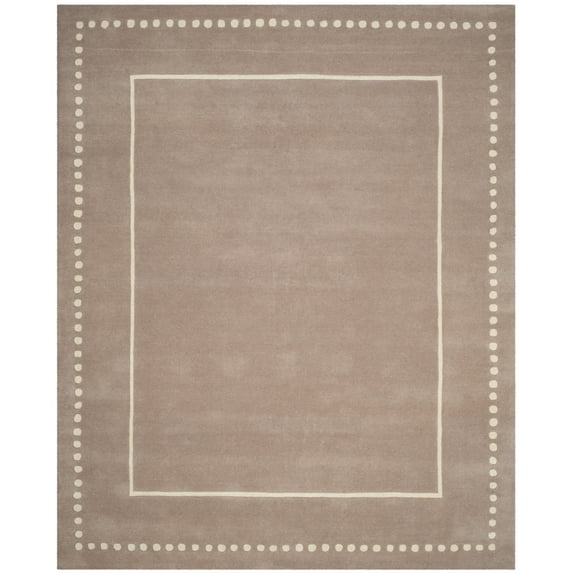 SAFAVIEH Bella Danita Bordered Wool Area Rug, Beige/Ivory, 10' x 14'