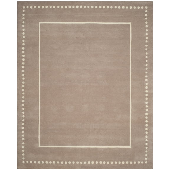 SAFAVIEH Bella Danita Bordered Wool Area Rug, Beige/Ivory, 10' x 14'