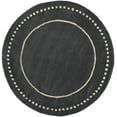 thumbnail image 1 of SAFAVIEH Bella Danita Bordered Wool Area Rug, Dark Grey/Ivory, 7' x 7' Round, 1 of 8