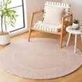 thumbnail image 1 of SAFAVIEH Bella Danita Bordered Wool Area Rug, Light Pink/Ivory, 3' x 3' Round, 1 of 11
