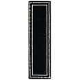 thumbnail image 1 of SAFAVIEH Bella Danita Bordered Wool Runner Rug, Black/Ivory, 2'3" x 19', 1 of 7