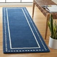 thumbnail image 1 of SAFAVIEH Bella Danita Bordered Wool Runner Rug, Navy Blue/Ivory, 2'3" x 15', 1 of 11