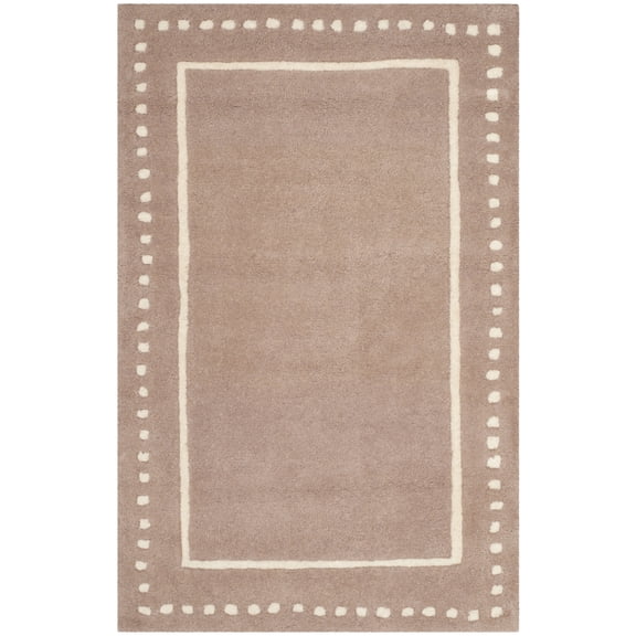 Safavieh Bella Danita Modern Dotted Hand Tufted Beige Bordered Area Rug, 2' x 3'